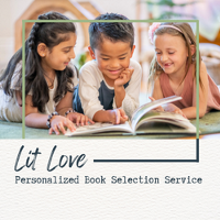 Image of three children reading a book
