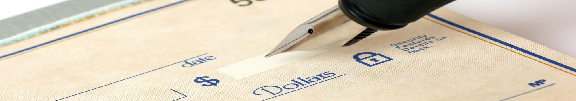 picture of a checkbook